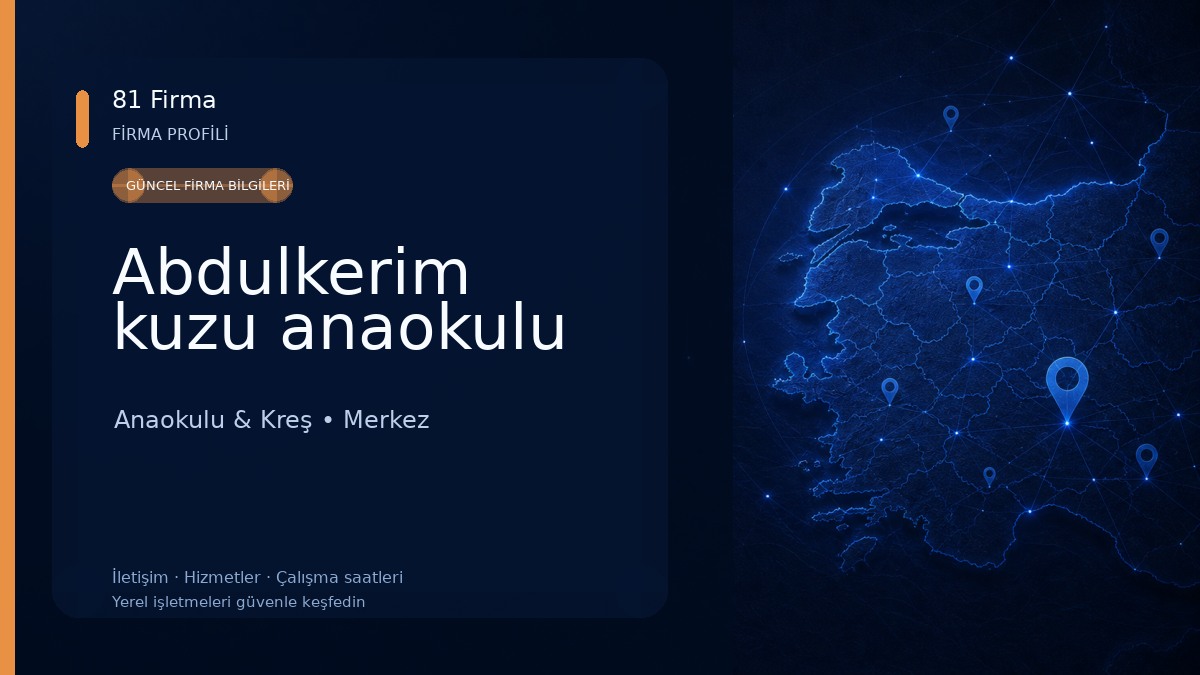 Abdulkerim kuzu anaokulu 