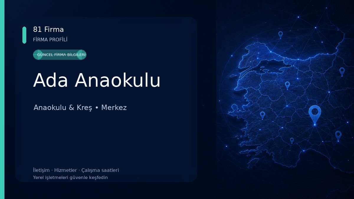 Ada Anaokulu Anaokulu & Kreş