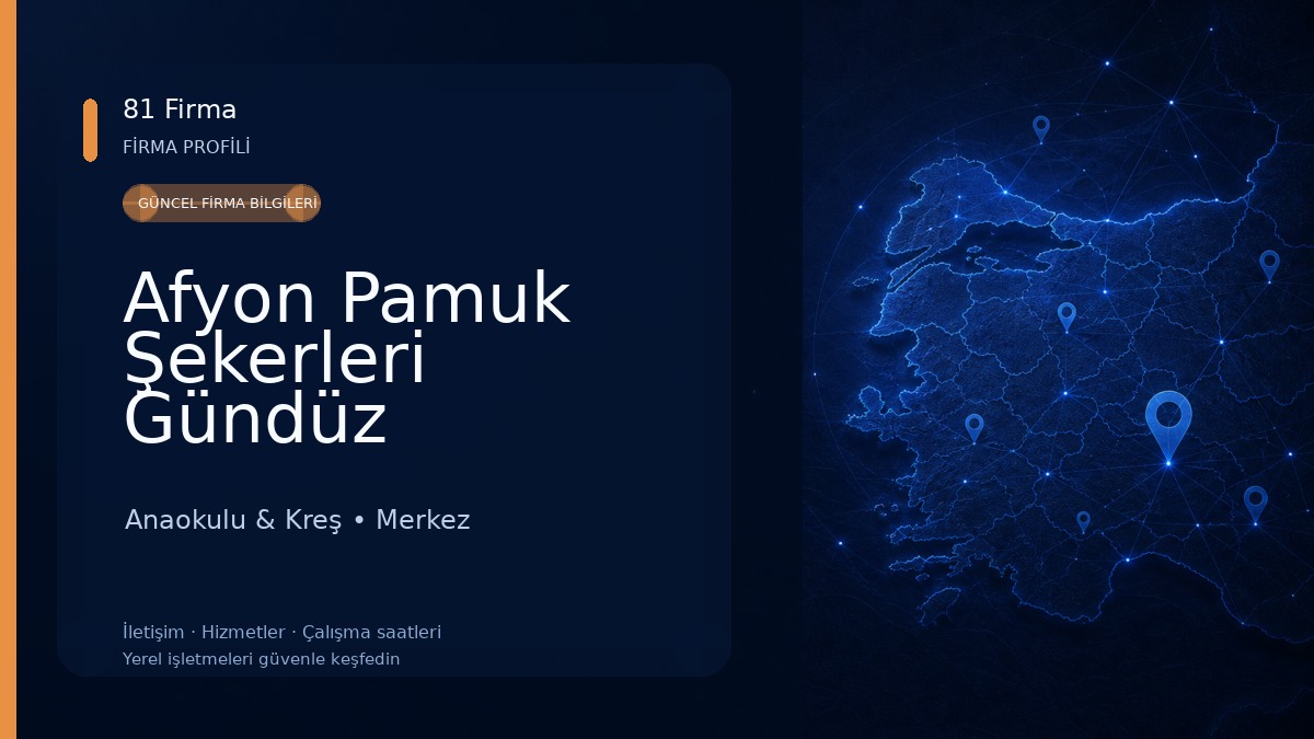 Afyon Pamuk Şekerleri Gündüz Bakımevi Anaokulu & Kreş