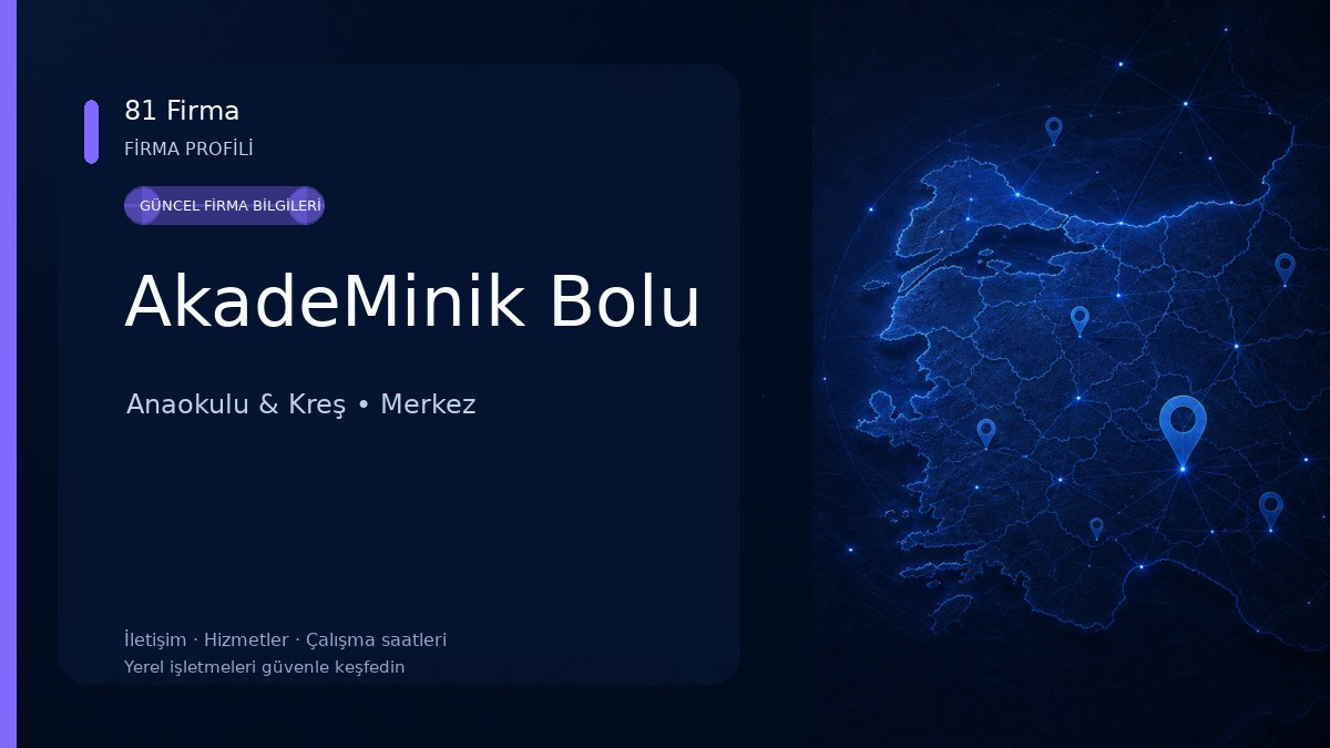 AkadeMinik Bolu Anaokulu & Kreş