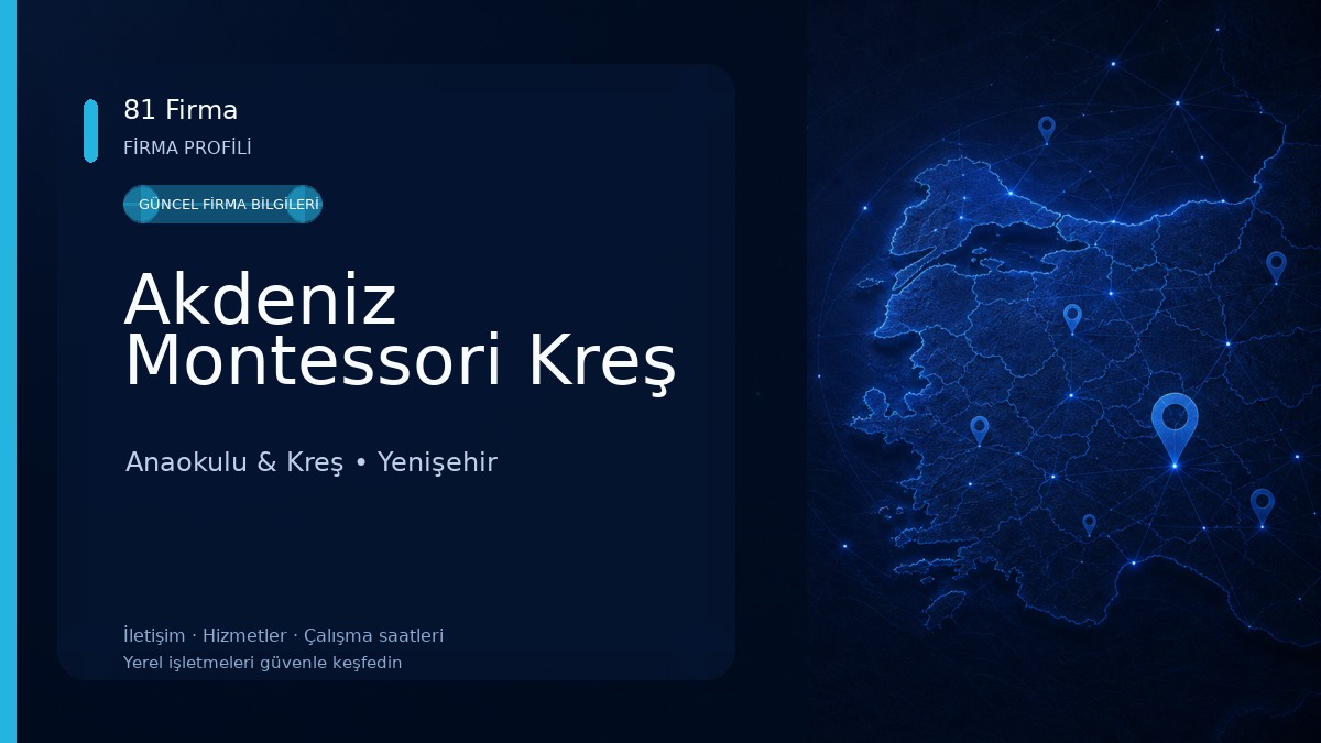 Akdeniz Montessori Kreş 