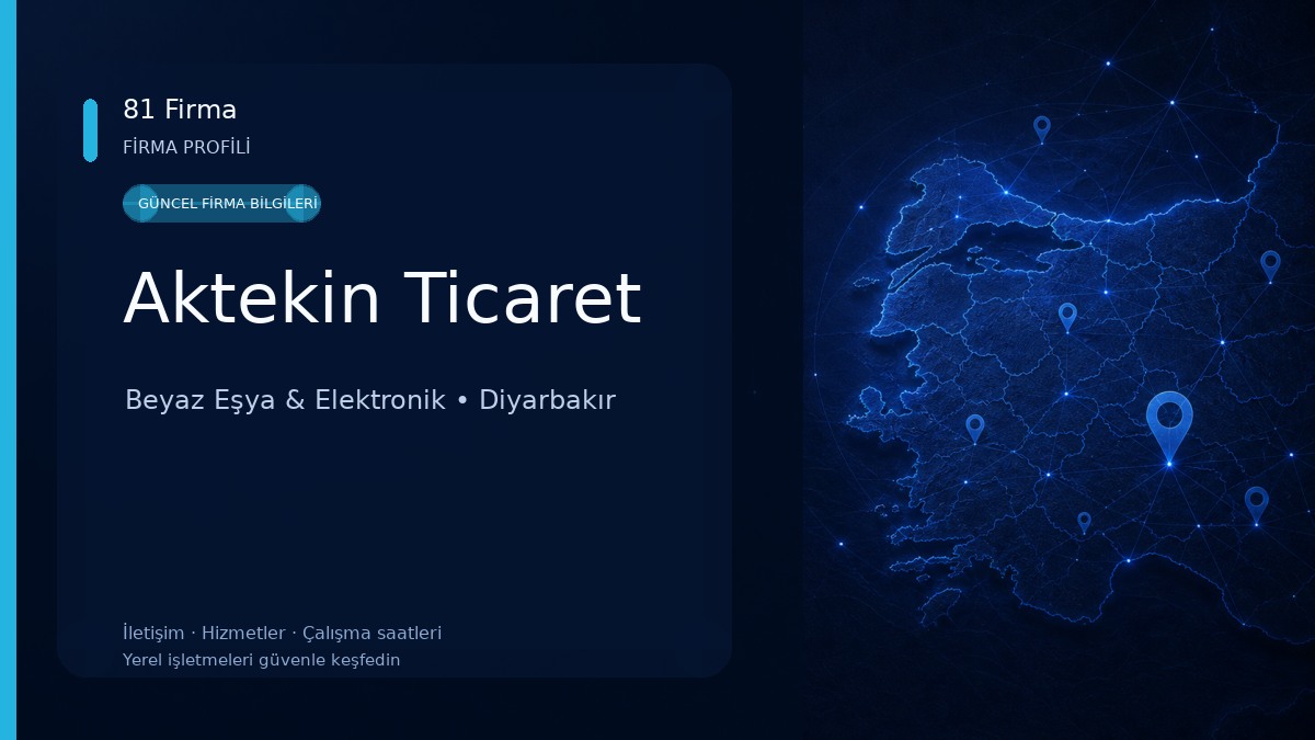Aktekin Ticaret Beyaz Eşya & Elektronik