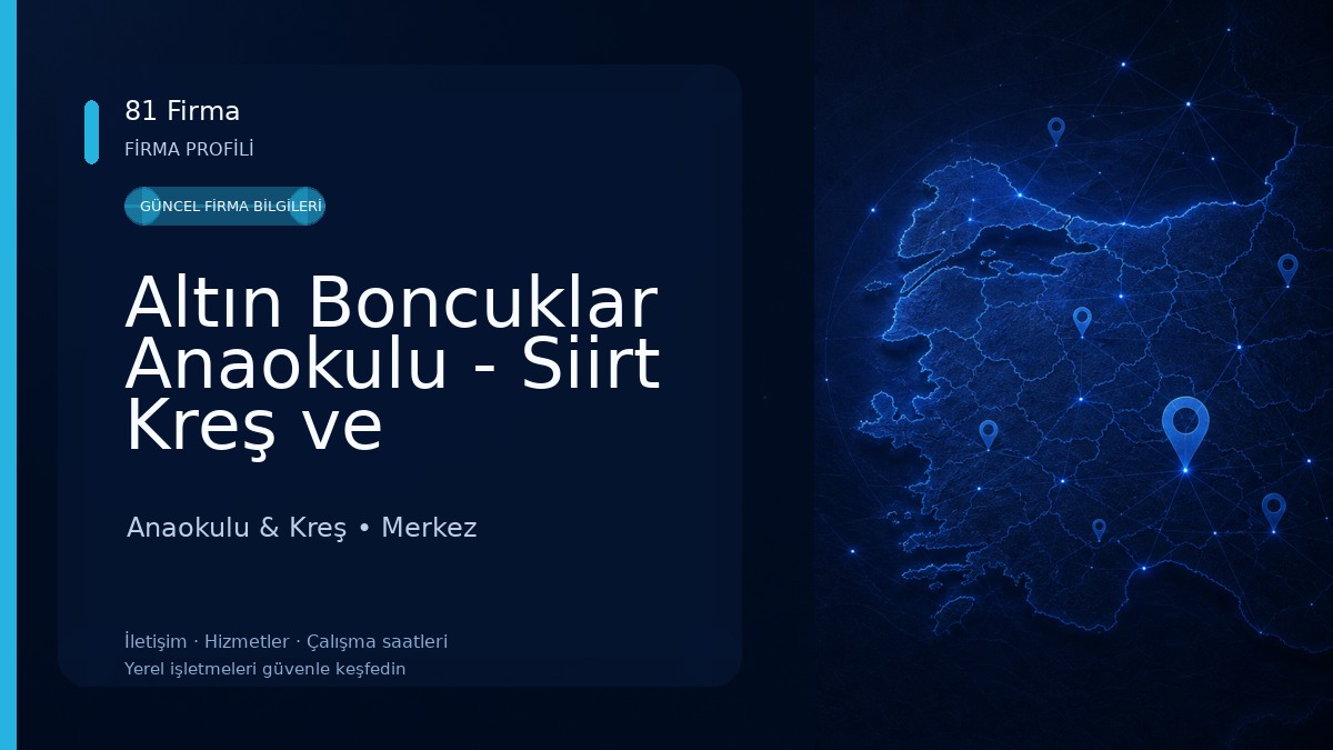 Altın Boncuklar Anaokulu - Siirt Kreş ve Anaokulu Anaokulu & Kreş