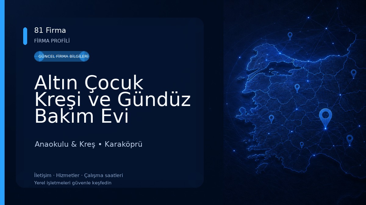 Altın Çocuk Kreşi ve Gündüz Bakım Evi Anaokulu & Kreş
