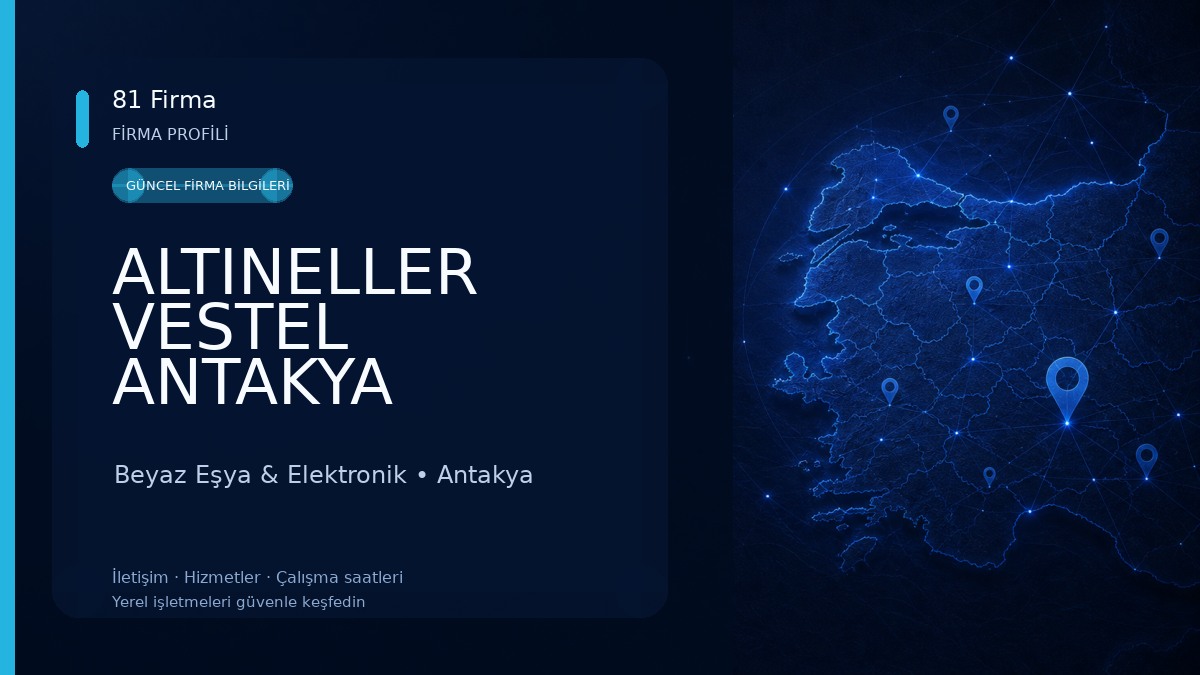 ALTINELLER VESTEL ANTAKYA BALIKÇILAR ŞUBE Beyaz Eşya & Elektronik