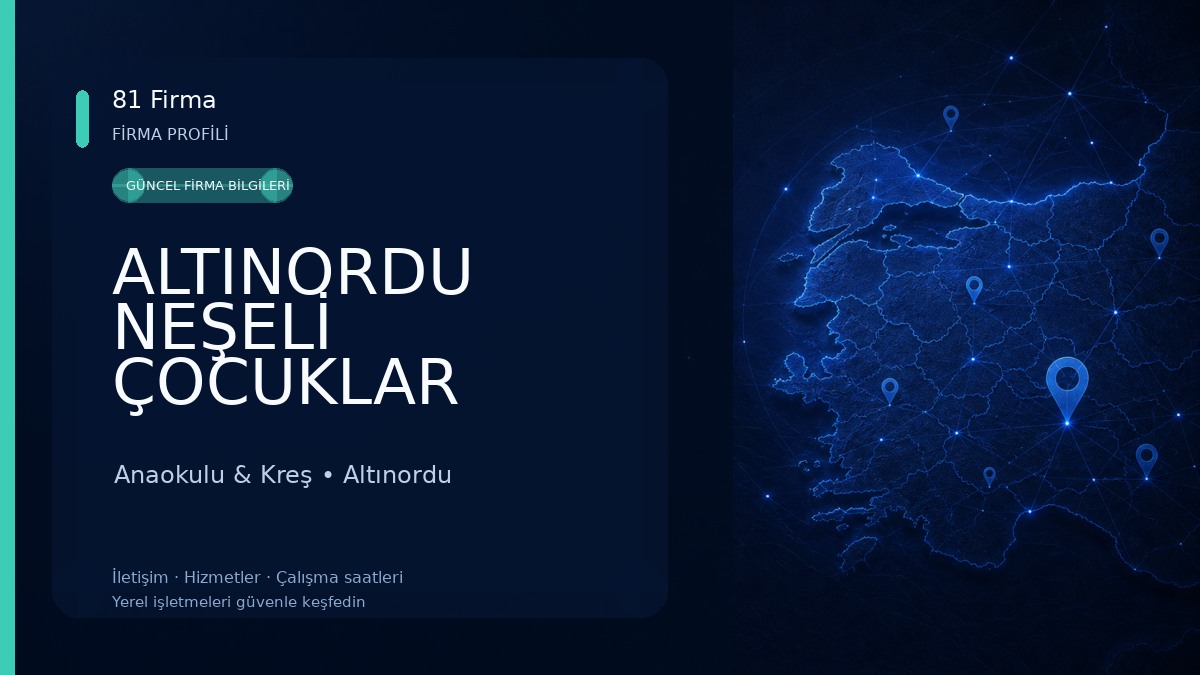 ALTINORDU NEŞELİ ÇOCUKLAR ANAOKULU Anaokulu & Kreş