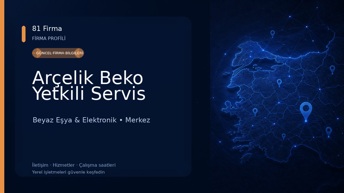Arçelik Beko Yetkili Servis Beyaz Eşya & Elektronik