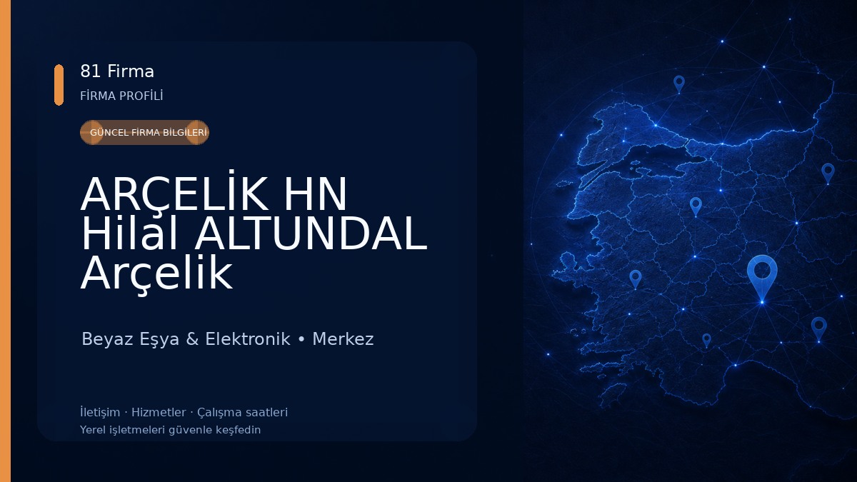 ARÇELİK HN Hilal ALTUNDAL Arçelik