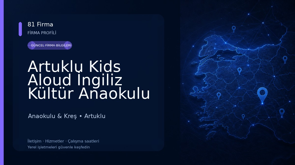 Artuklu Kids Aloud İngiliz Kültür Anaokulu Anaokulu & Kreş