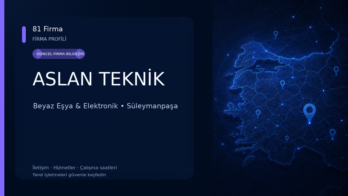 ASLAN TEKNİK Beyaz Eşya & Elektronik