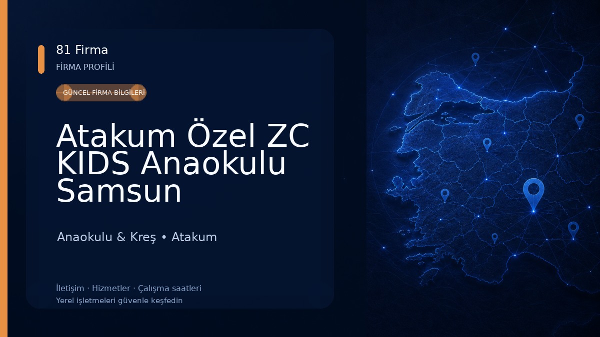 Atakum Özel ZC KIDS Anaokulu Samsun Anaokulu & Kreş