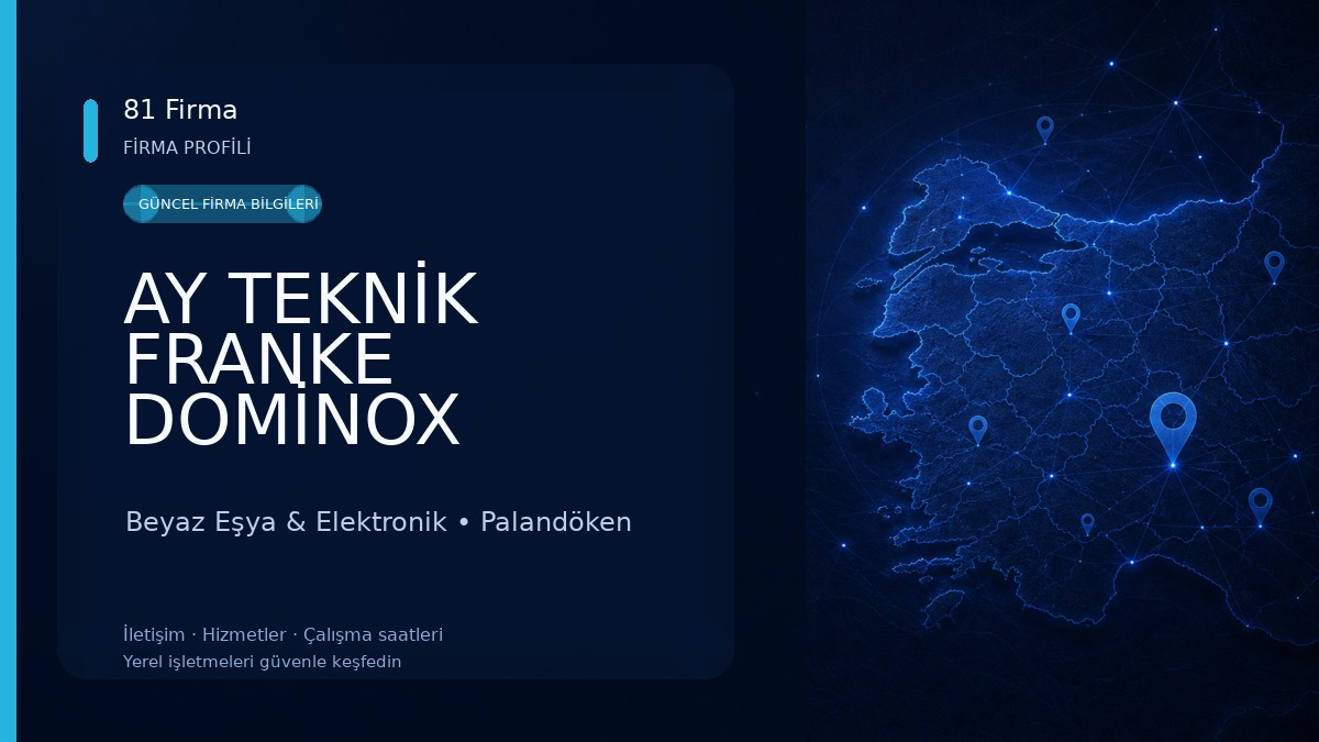 AY TEKNİK FRANKE DOMİNOX ALVEUS SİLVERLİNE ESTY SMEG ÇETİNTAŞ GOODWEST KUMTEL ALPİNA SÜSLER TERMİKEL PERA YETKİLİ SERVİS