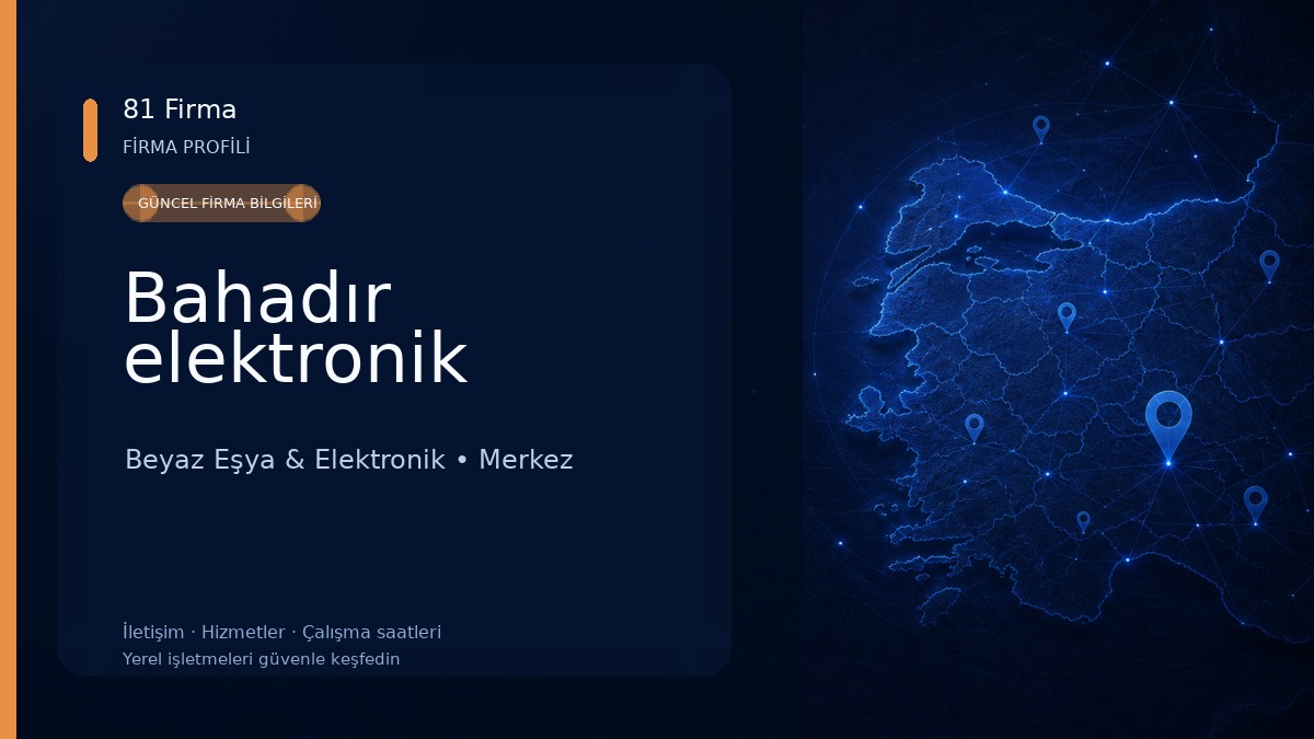 Bahadır elektronik