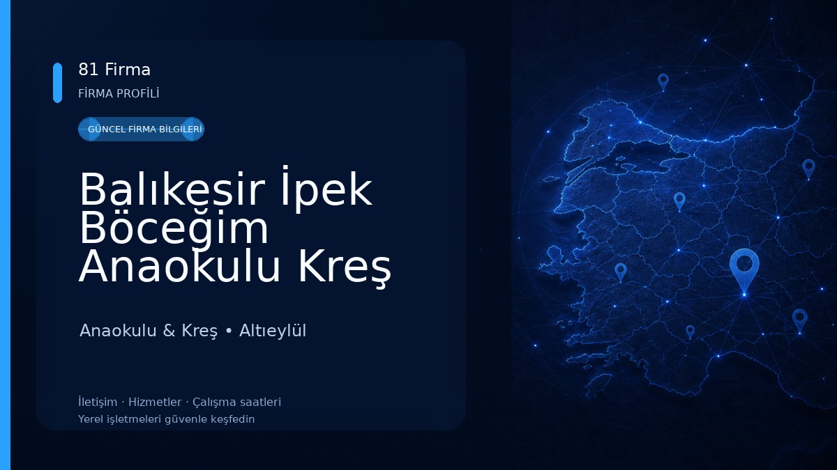 Balıkesir İpek Böceğim Anaokulu Kreş Okul Öncesi Anaokulu & Kreş