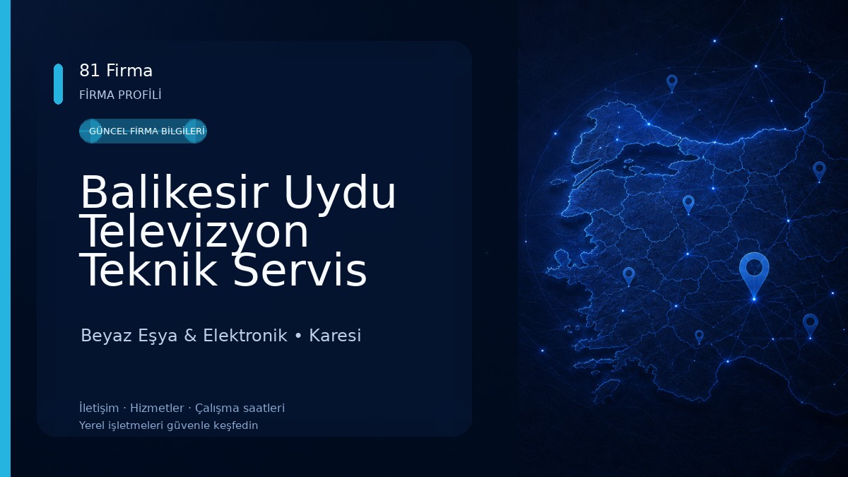 Balikesir Uydu Televizyon Teknik Servis