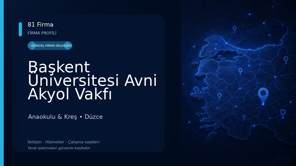 Başkent Üniversitesi Avni Akyol Vakfı Anaokulu Anaokulu & Kreş