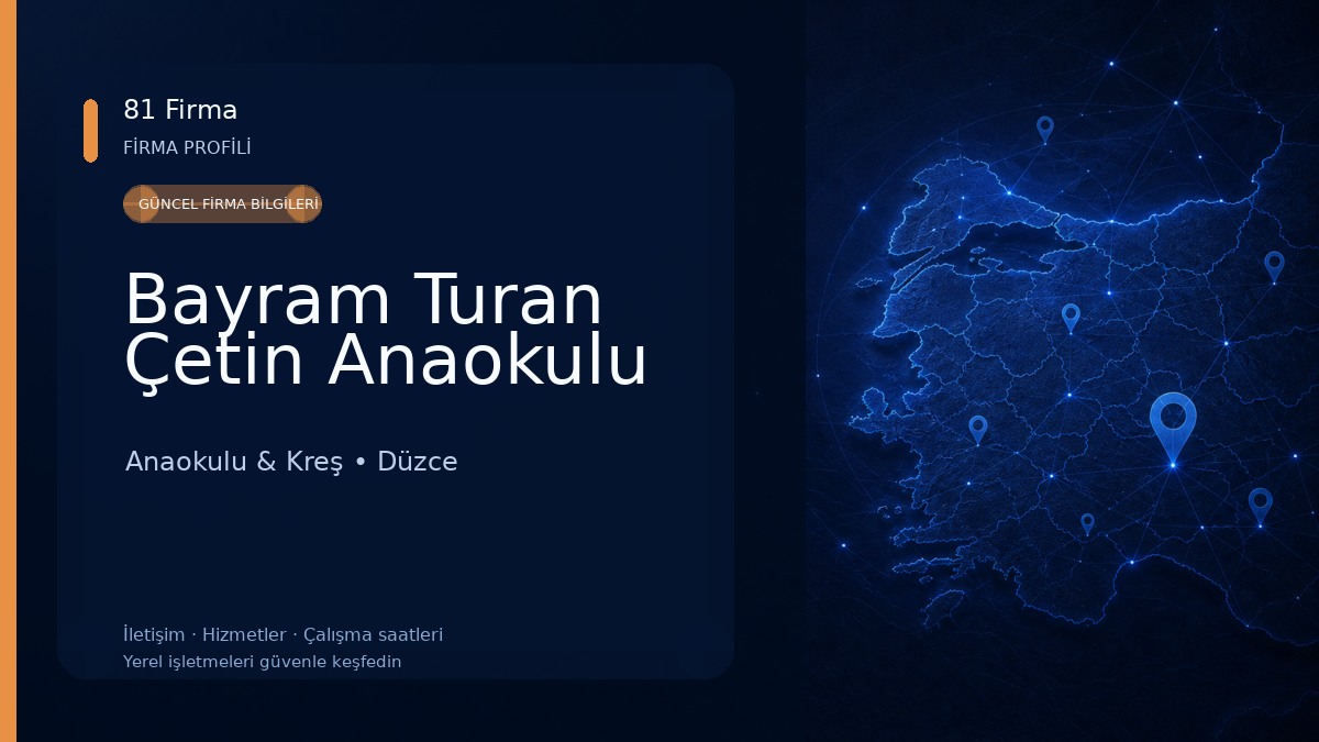 Bayram Turan Çetin Anaokulu Anaokulu & Kreş
