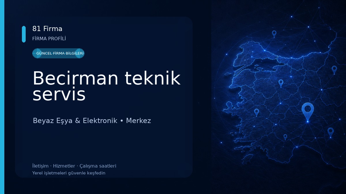 Becirman teknik servis Beyaz Eşya & Elektronik