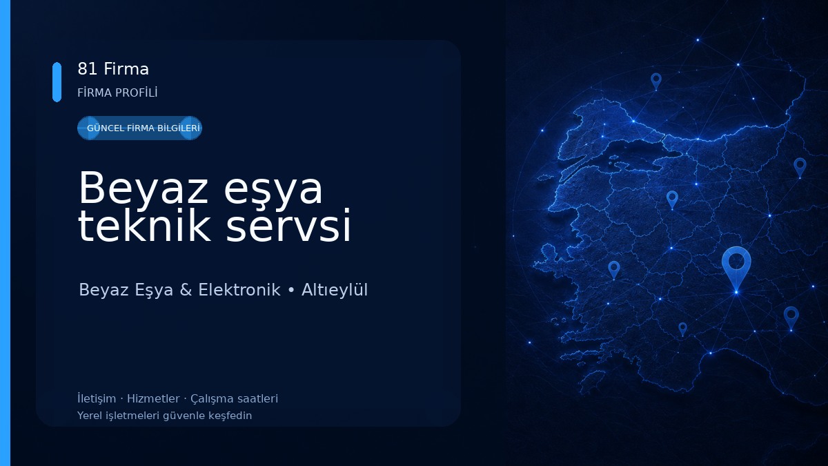 Beyaz eşya teknik servsi 
