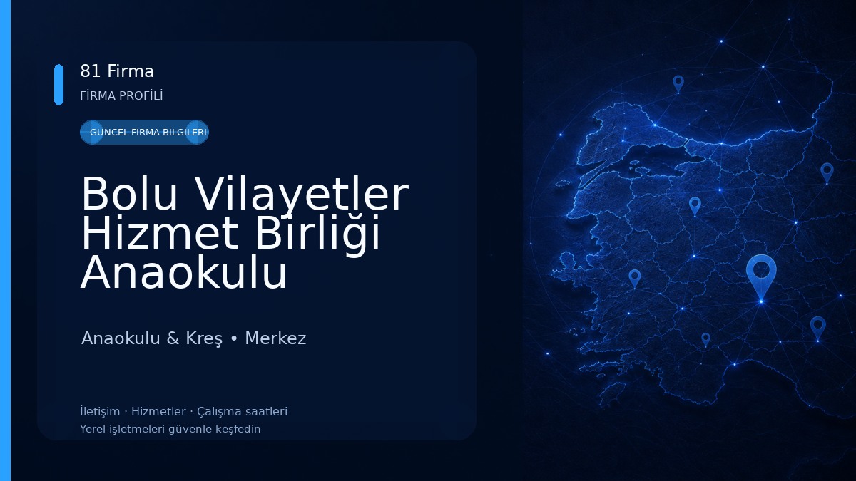 Bolu Vilayetler Hizmet Birliği Anaokulu 