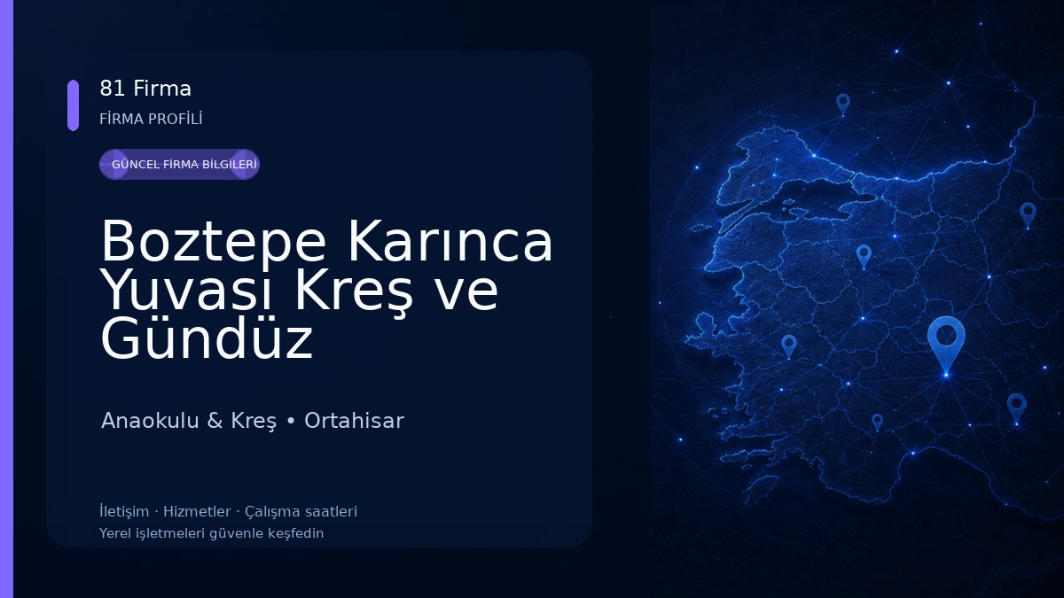 Boztepe Karınca Yuvası Kreş ve Gündüz Bakımevi Anaokulu & Kreş