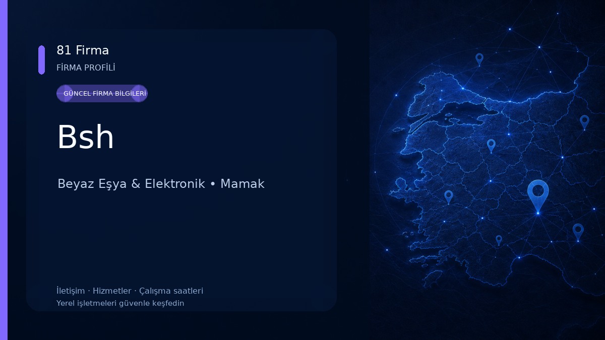 Bsh Beyaz Eşya & Elektronik
