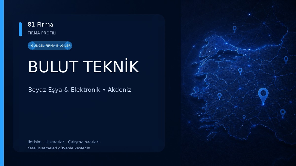 BULUT TEKNİK Beyaz Eşya & Elektronik