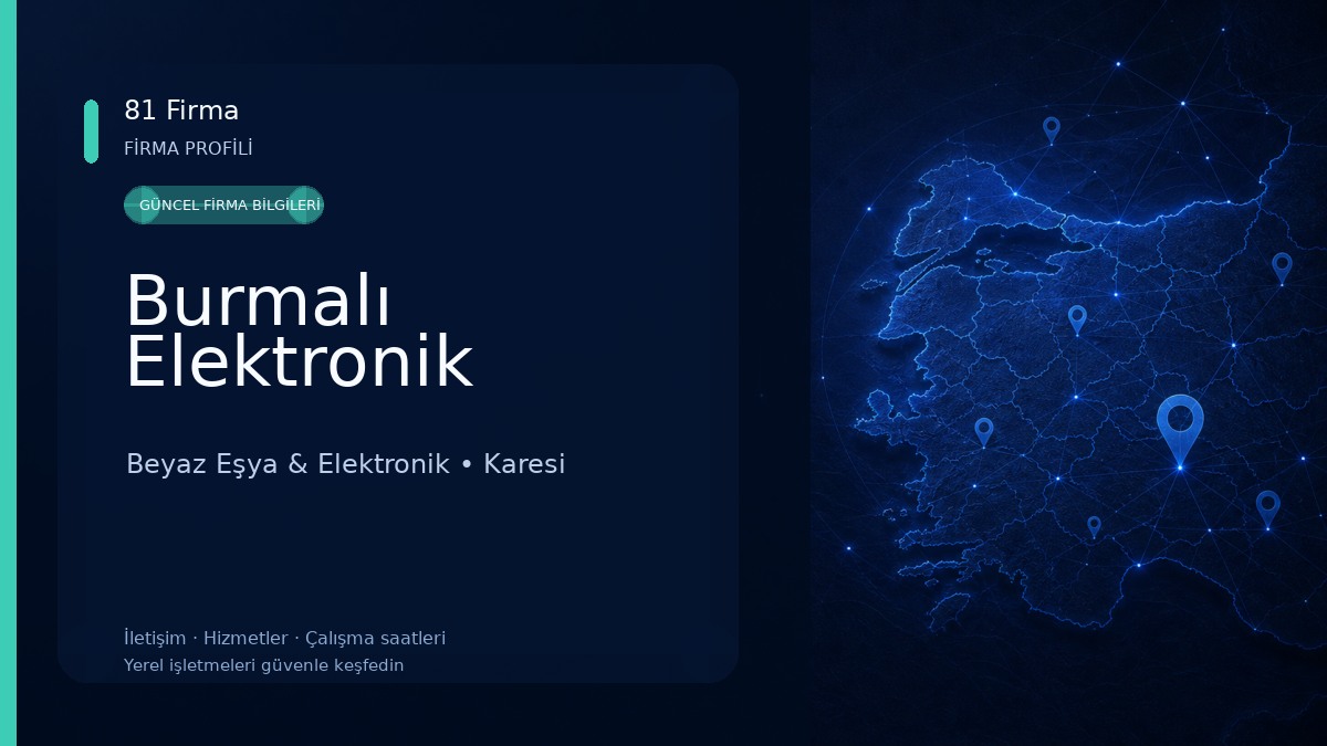 Burmalı Elektronik Beyaz Eşya & Elektronik