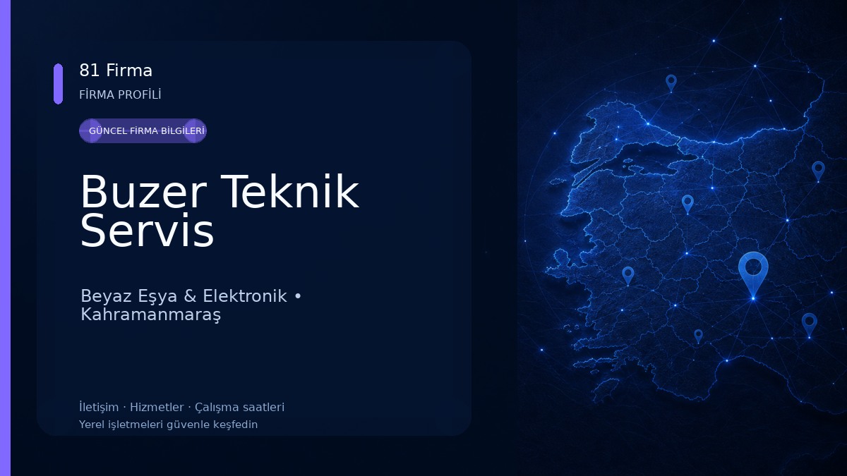 Buzer Teknik Servis Beyaz Eşya & Elektronik