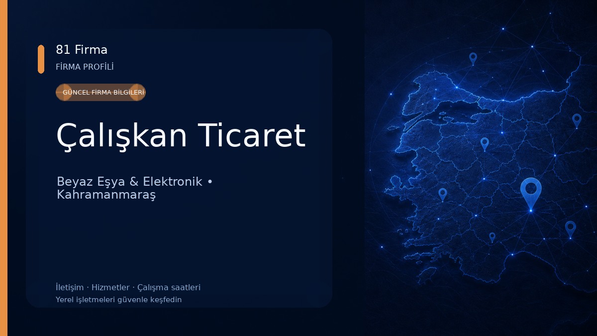 Çalışkan Ticaret Beyaz Eşya & Elektronik