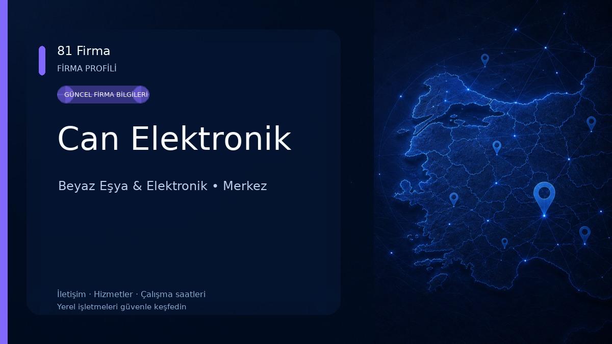 Can Elektronik Beyaz Eşya & Elektronik