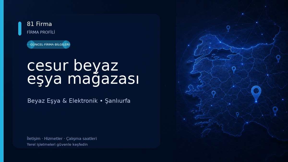 cesur beyaz eşya mağazası