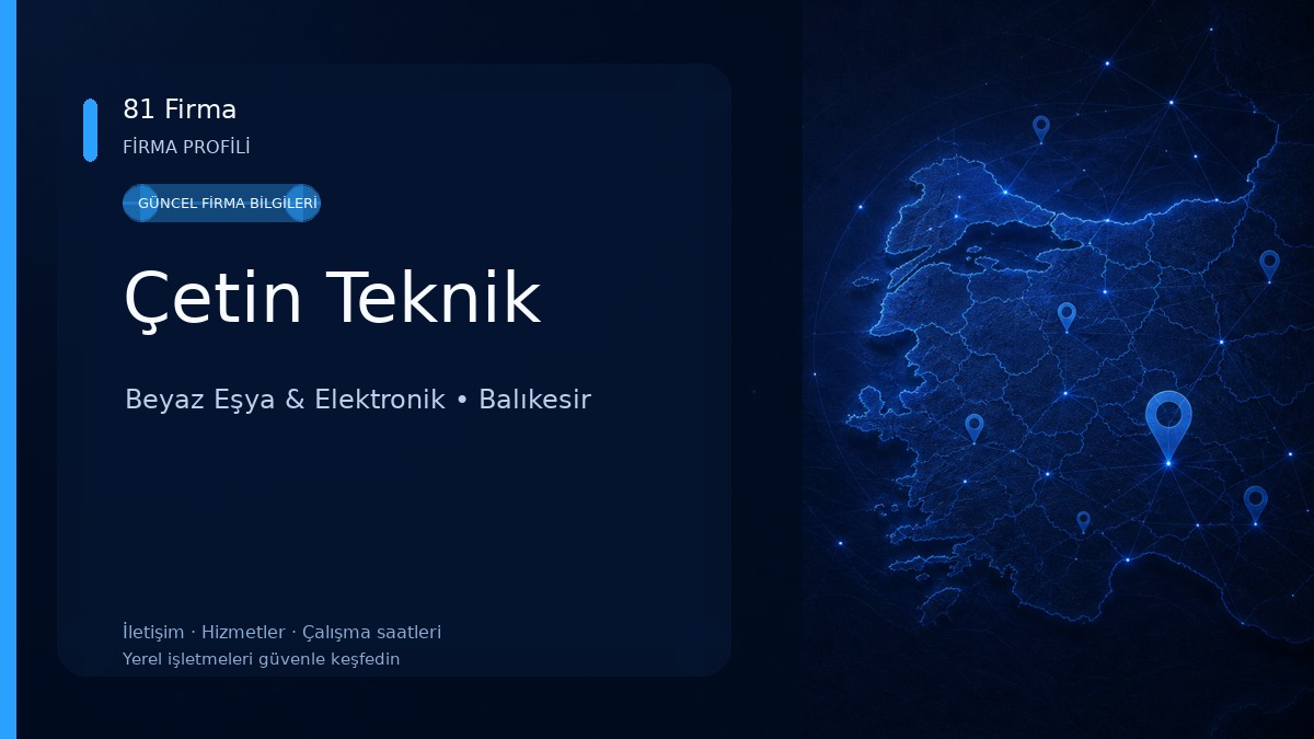 Çetin Teknik Beyaz Eşya & Elektronik