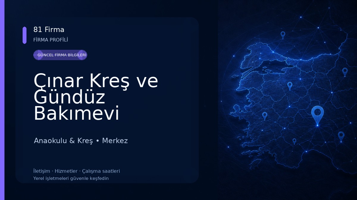 Çınar Kreş ve Gündüz Bakımevi Anaokulu & Kreş