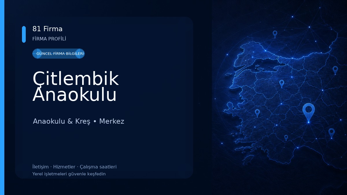 Çitlembik Anaokulu Anaokulu & Kreş