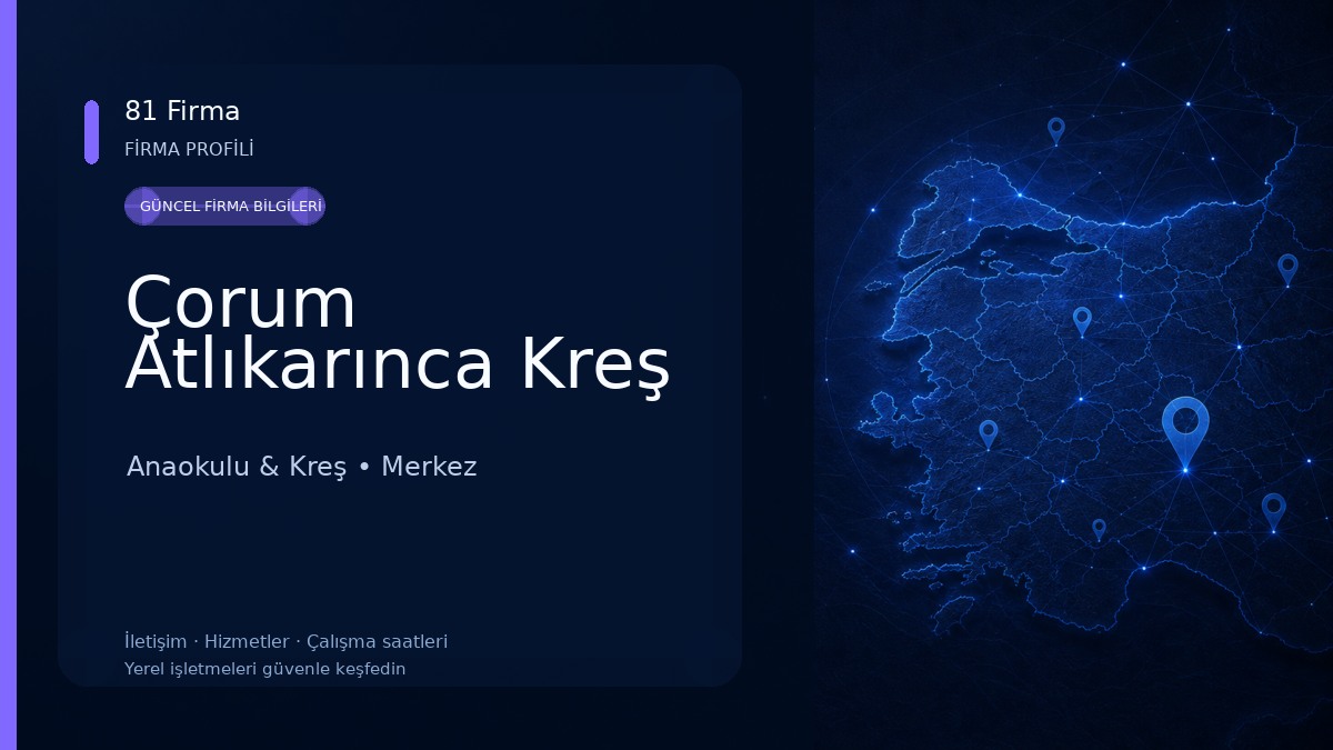 Çorum Atlıkarınca Kreş Anaokulu & Kreş