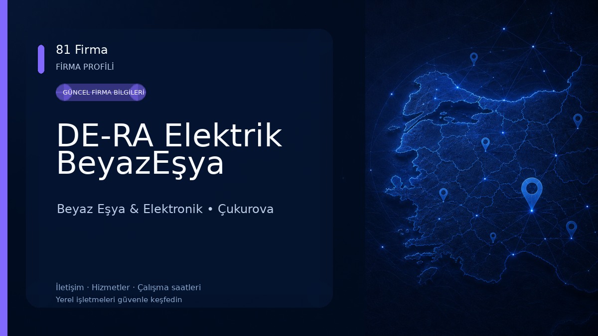 DE-RA Elektrik BeyazEşya Beyaz Eşya & Elektronik