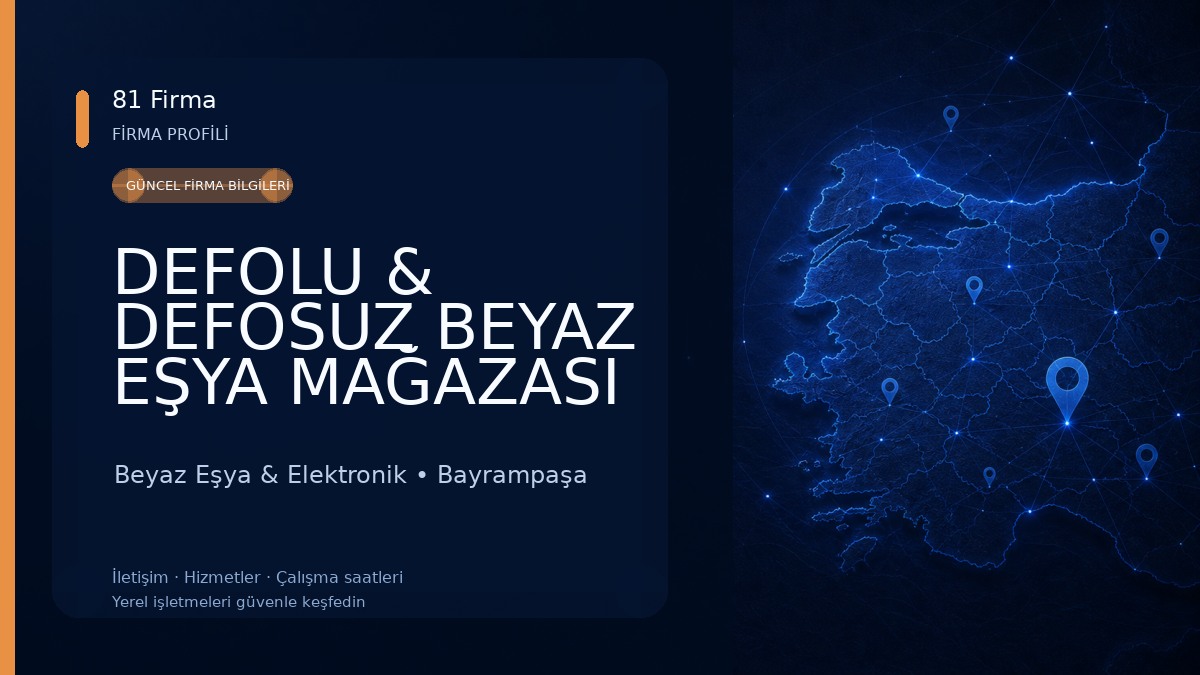 DEFOLU & DEFOSUZ BEYAZ EŞYA MAĞAZASI MİRA BEYAZ EŞYA DTM SAN. VE TİC. LTD. STİ