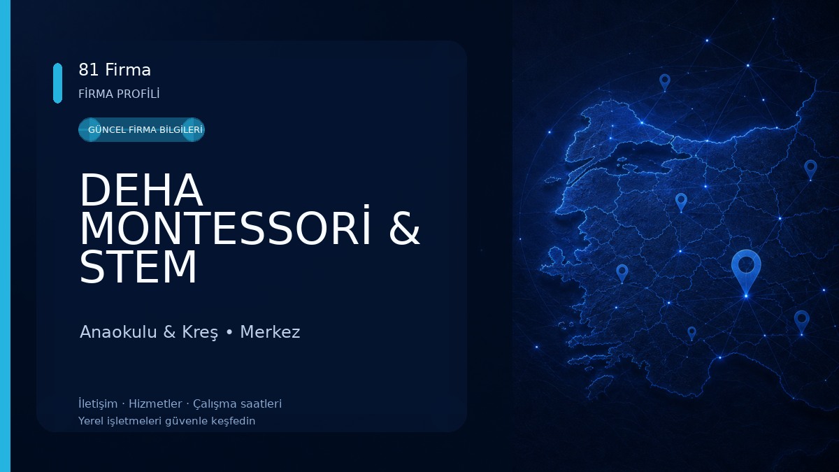 DEHA MONTESSORİ & STEM ANAOKULLARI Anaokulu & Kreş