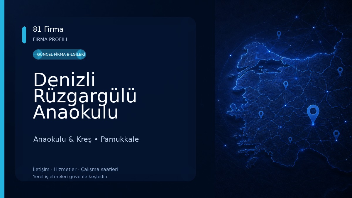 Denizli Rüzgargülü Anaokulu Anaokulu & Kreş