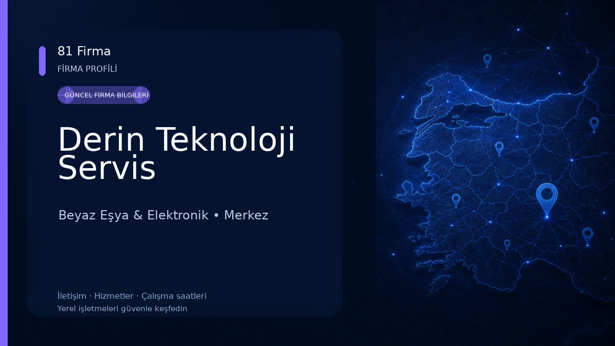 Derin Teknoloji Servis Beyaz Eşya & Elektronik