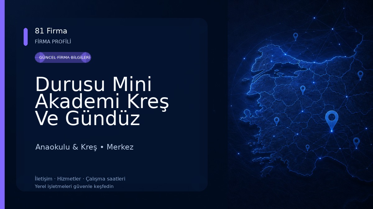 Durusu Mini Akademi Kreş Ve Gündüz Bakim Evi