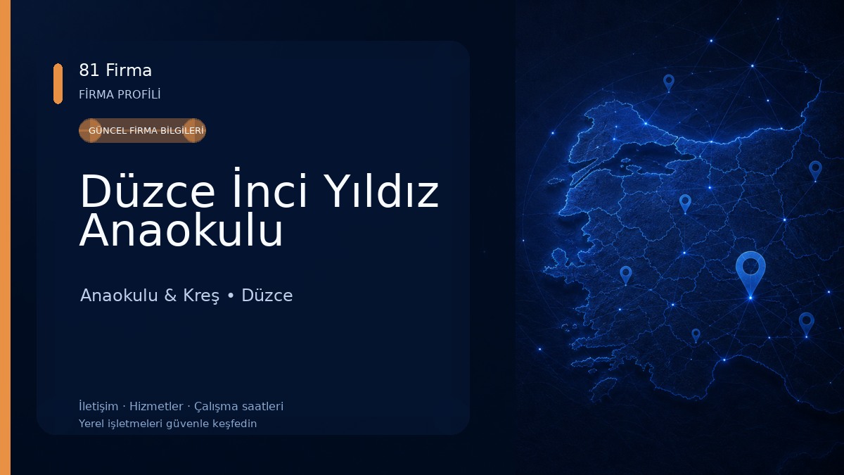 Düzce İnci Yıldız Anaokulu Anaokulu & Kreş