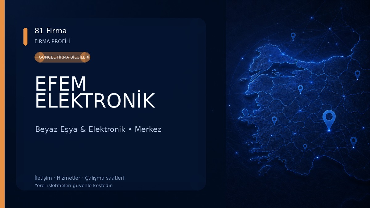 EFEM ELEKTRONİK Beyaz Eşya & Elektronik