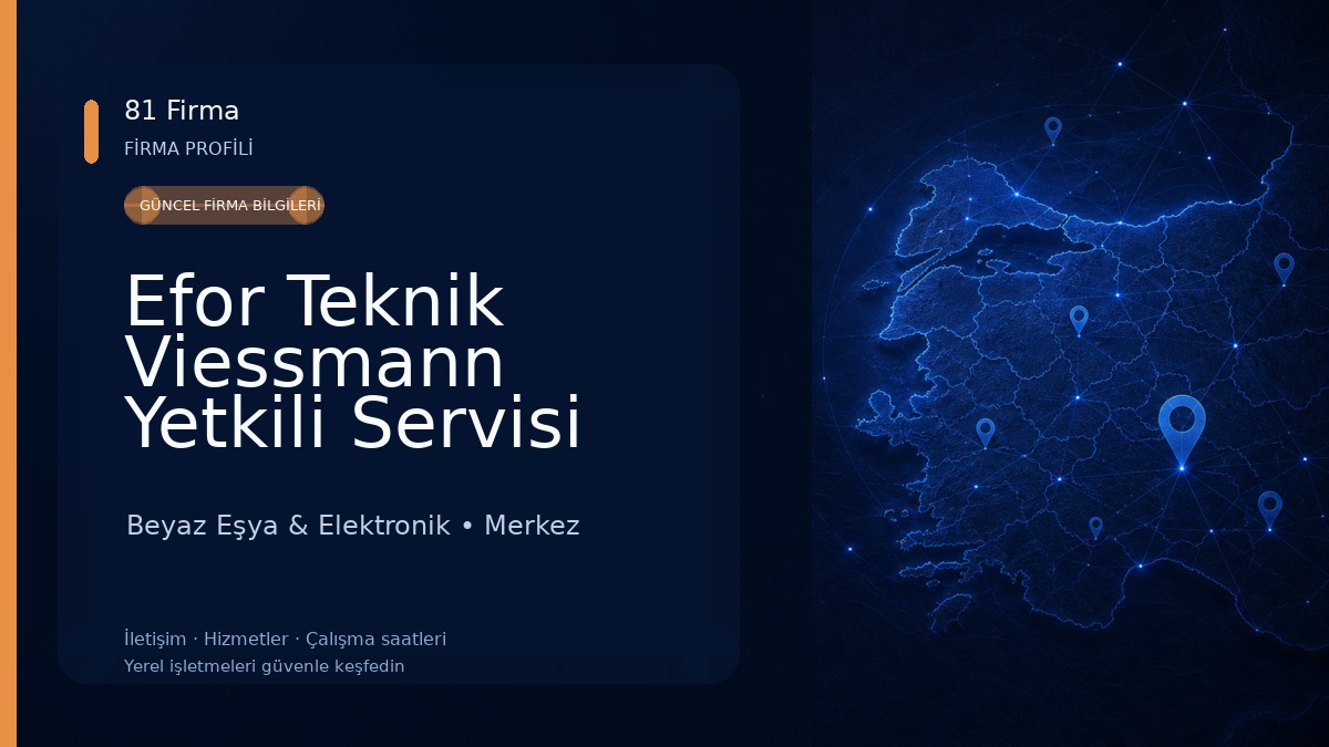 Efor Teknik Viessmann Yetkili Servisi Beyaz Eşya & Elektronik