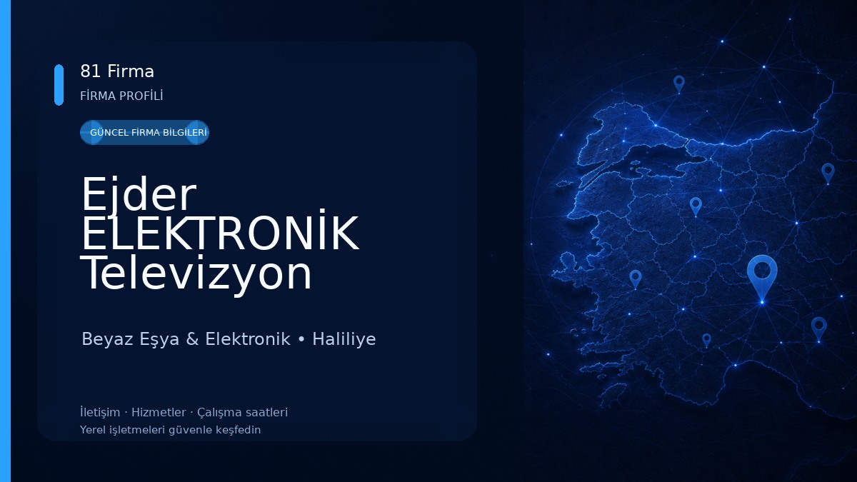 Ejder ELEKTRONİK Televizyon Ekran Değişimi & Tamiri Beyaz Eşya & Elektronik