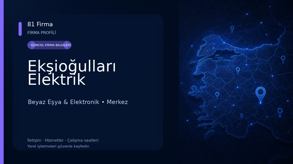 Ekşioğulları Elektrik Beyaz Eşya & Elektronik