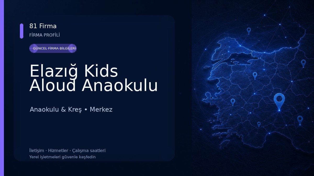 Elazığ Kids Aloud Anaokulu 