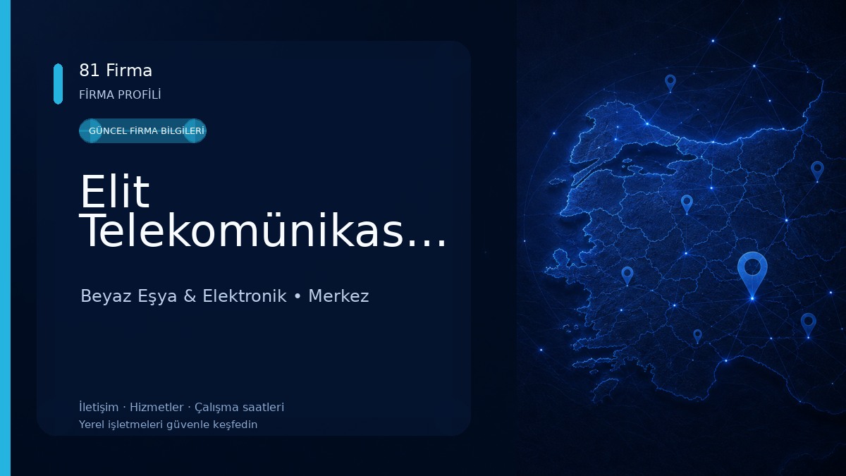 Elit Telekomünikasyon Beyaz Eşya & Elektronik