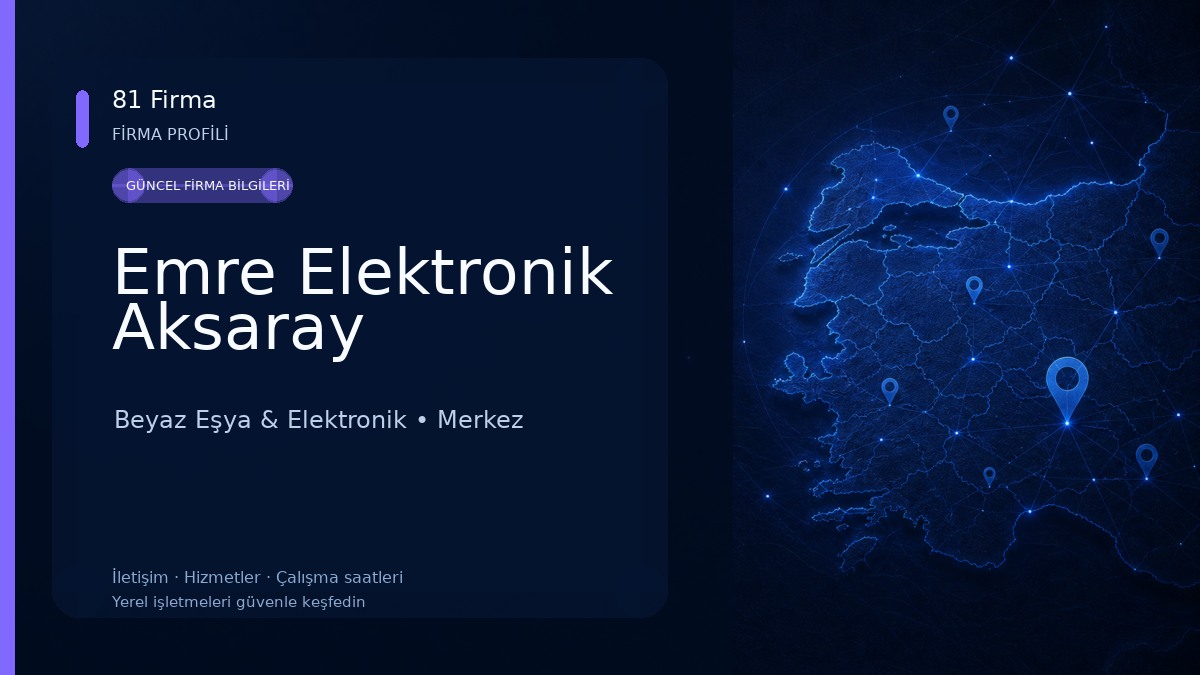 Emre Elektronik Aksaray 